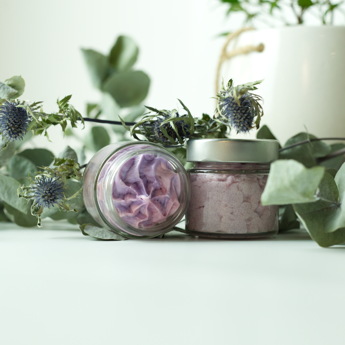 Go and Glow Set_Lavendel_Dusch Mousse_makery.care